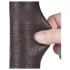 Lovetoy - dildo doppio strato con ventosa - 20,8 cm - marrone