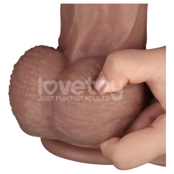 Lovetoy - dildo realistico XXL - doppio strato - 36,5 cm - color carne
