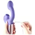 Magic Motion Magic Ponder - vibratore rabbit 2in1 - silicone viola