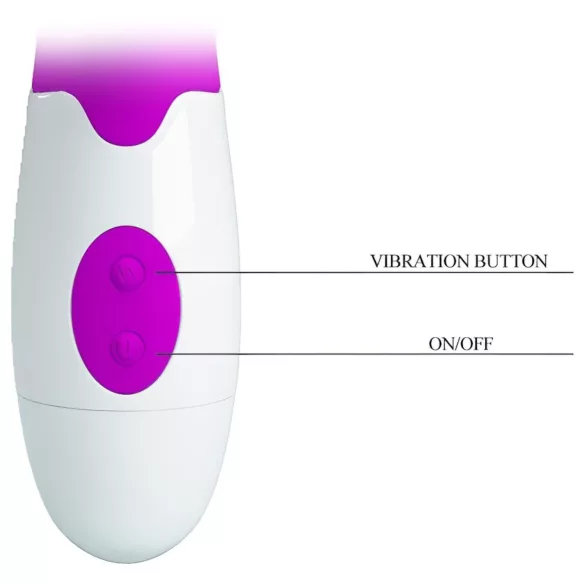 Pretty Love Arthur - vibratore punto G testa mobile - silicone viola