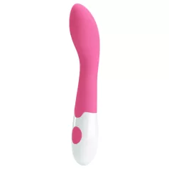  Pretty Love Bishop - vibratore punto G impermeabile - silicone rosa bianco