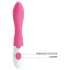 Pretty Love Bishop - vibratore punto G impermeabile - silicone rosa bianco