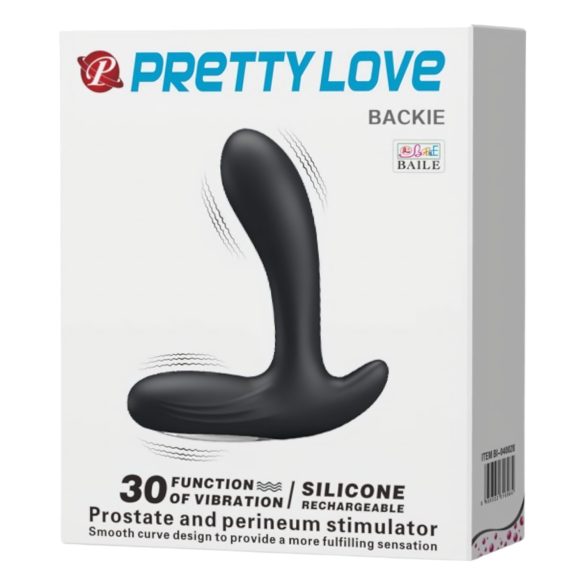 Pretty Love Backie - vibratore prostatico - nero