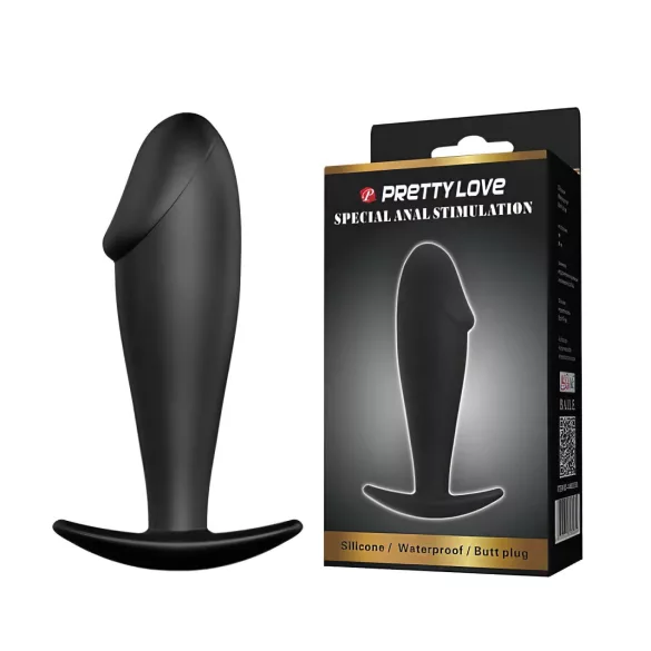 Pretty Love - plug anale - stimolazione - silicone nero