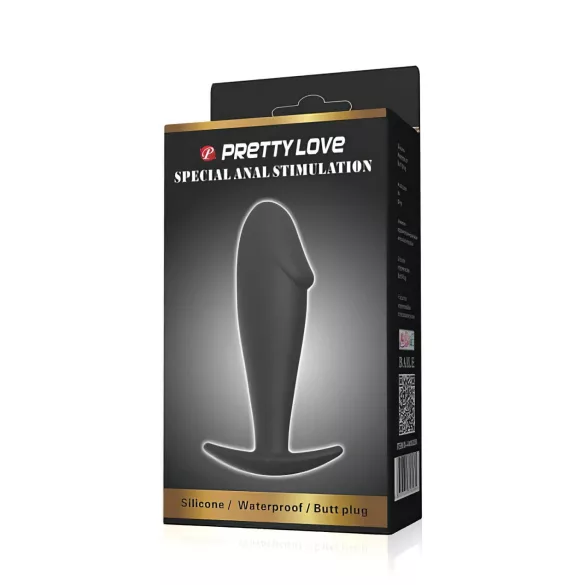 Pretty Love - plug anale - stimolazione - silicone nero