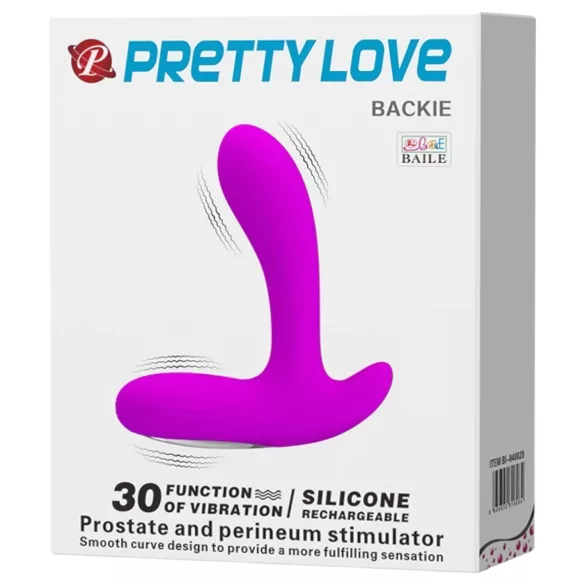 Pretty Love Backie - vibratore prostatico - silicone rosa