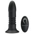 Pretty Love - vibratore anale a spinta - silicone nero