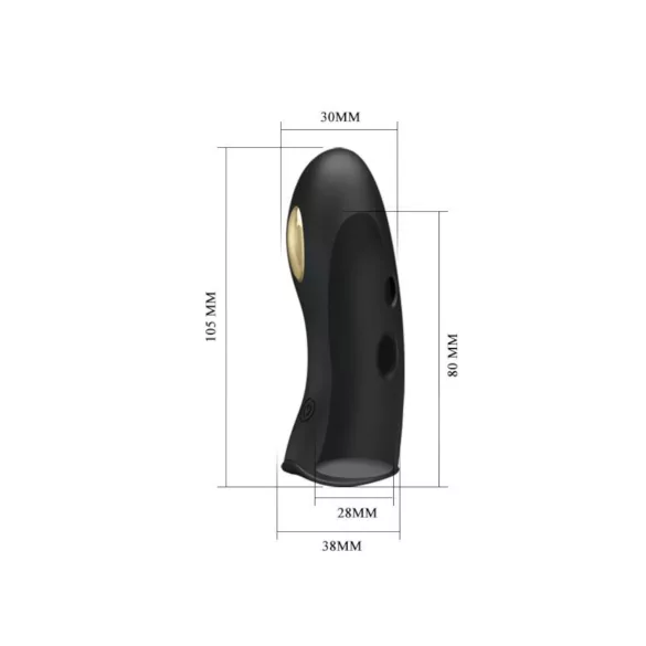 Pretty Love Marico - vibratore da dito elettrostimolatore - nero