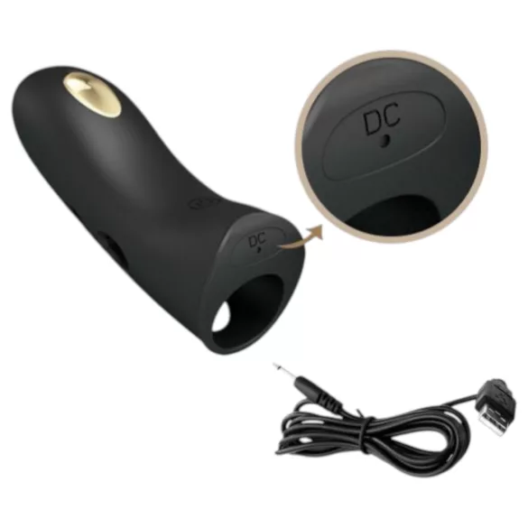 Pretty Love Marico - vibratore da dito elettrostimolatore - nero