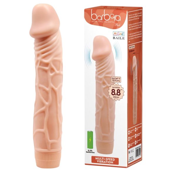 Baile Barbara - vibratore realistico - 22 cm (naturale)