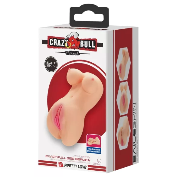 Crazy Bull - masturbatore realistico mini vagina - colore naturale