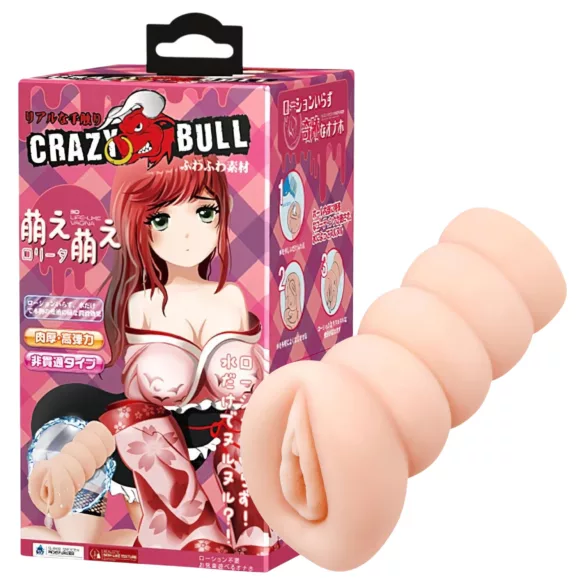 Crazy Bull - masturbatore vaginale realistico - silicone - color carne