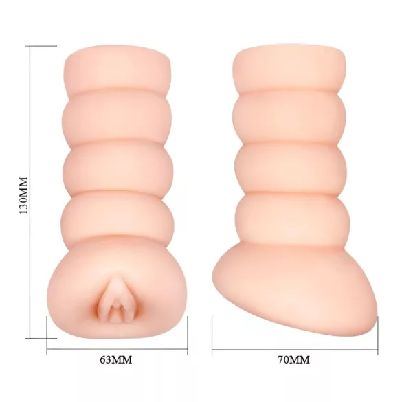 Crazy Bull - masturbatore vaginale realistico - silicone - color carne