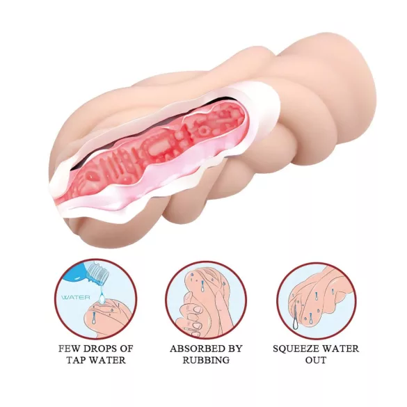Crazy Bull - masturbatore realistico vagina - materiale naturale