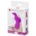 Pretty Love Bunny - mini vibratore da dito con orecchie - silicone viola