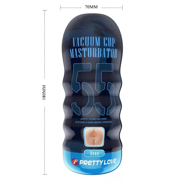 Pretty Love - masturbatore realistico anale maschile - colore naturale