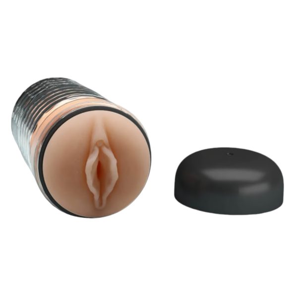 Pretty Love Emily - masturbatore realistico vaginale - silicone nero