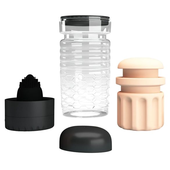 Pretty Love Emily - masturbatore realistico vaginale - silicone nero