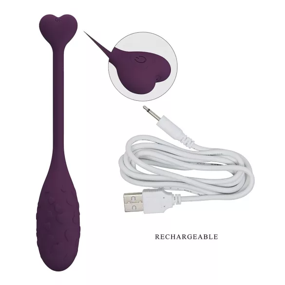 Pretty Love Fisherman - intelligente ovetto vibrante (viola)
