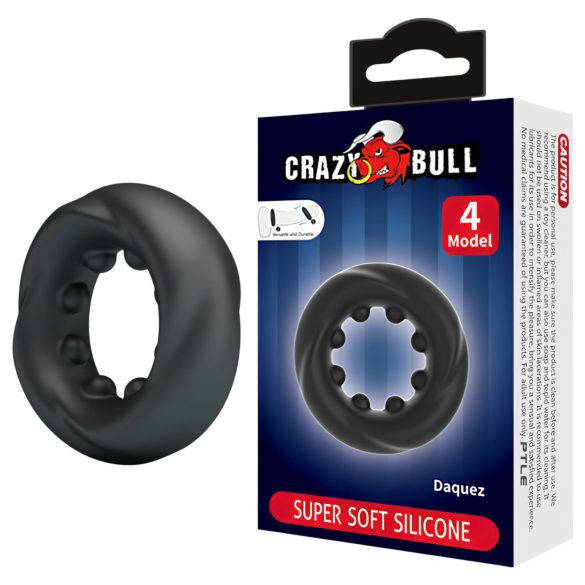 Crazy Bull - anello fallico stimolante - nero
