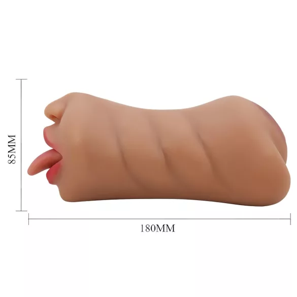 Crazy Bull - masturbatore bocca e vagina - colore naturale