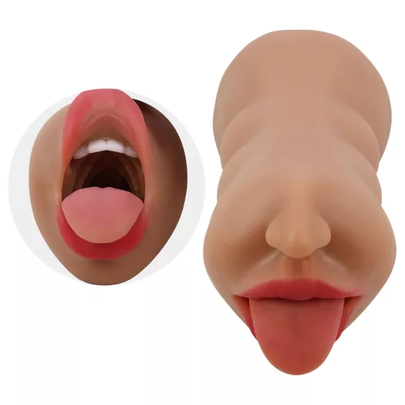 Crazy Bull - masturbatore bocca e vagina - colore naturale