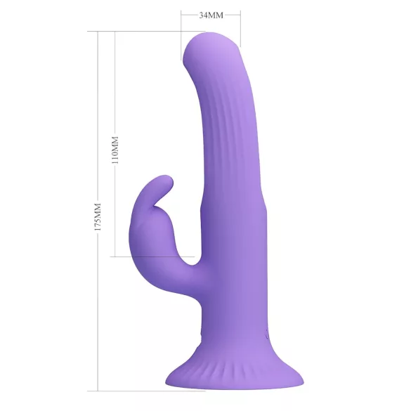 Pretty Love Killmoulis - vibratore punto G e leccatore (viola)