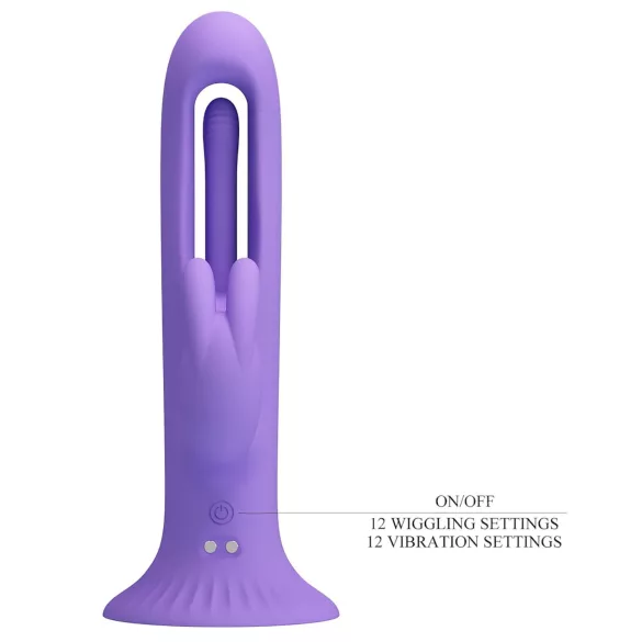 Pretty Love Killmoulis - vibratore punto G e leccatore (viola)