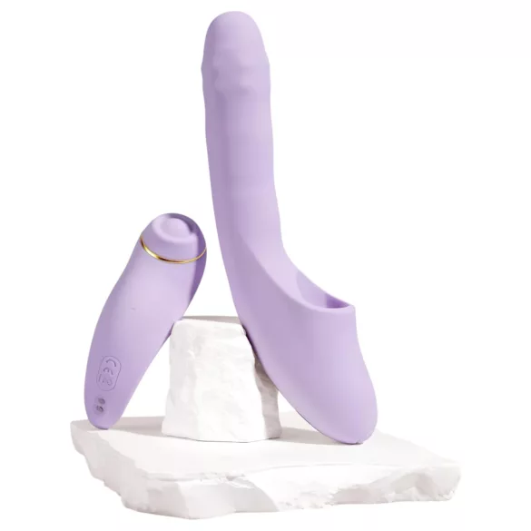 Svakom DuoGlow - Vibratore per punto G e clitoride controllato tramite app (viola)