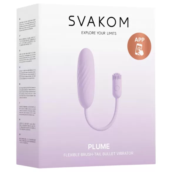 Svakom Plume - ovetto vibrante 2 in 1 (viola)