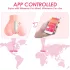 Vibeconnect - Masturbatore a tronco controllato tramite app, per uomini (color carne)