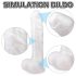 Sex HD Martin - dildo realistico con ventosa e testicoli (bianco)