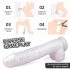 Sex HD Martin - dildo realistico con ventosa e testicoli (bianco)
