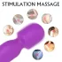 Sex HD Iris - vibratore massaggiante riscaldante 2 motori silicone viola