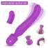 Sex HD Iris - vibratore massaggiante riscaldante 2 motori silicone viola