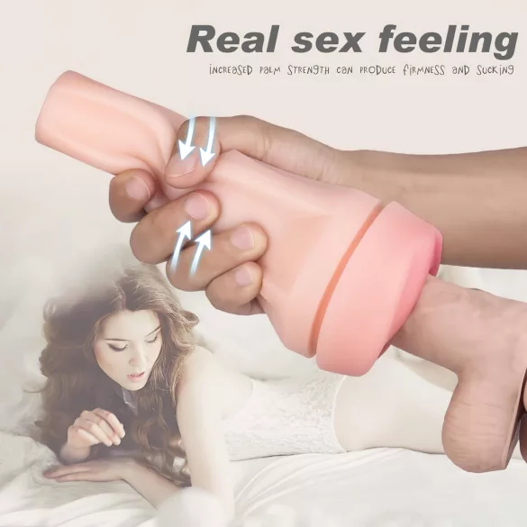 Sex HD Marcus - masturbatore realistico con vagina in custodia - nero/naturale