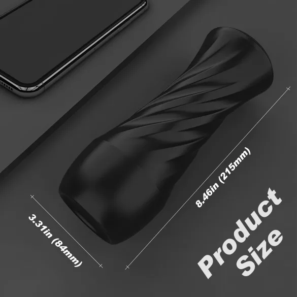 Sex HD Marcus - masturbatore realistico con vagina in custodia - nero/naturale