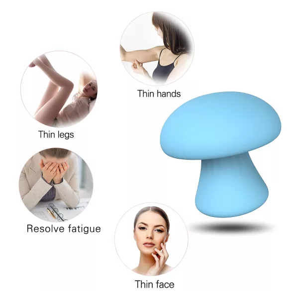 Magic Mushroom - massaggiatore viso ricaricabile (blu)