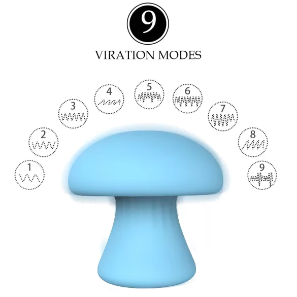 Magic Mushroom - massaggiatore viso ricaricabile (blu)