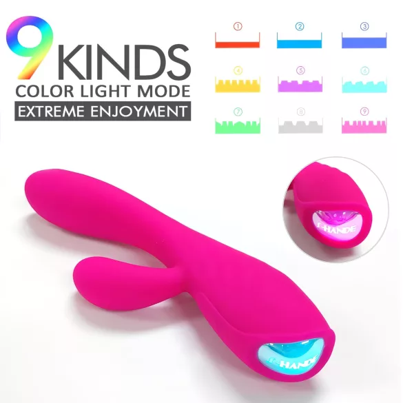 Sex HD Muses - vibratore riscaldante ricaricabile impermeabile silicone rosa