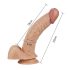 Lovetoy Real Extreme - dildo punto G - realistico 21cm - colore naturale