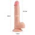 Nature Cock Lovetoy - Dildo realistico con ventosa 21cm (naturale)