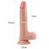 Pene Naturale Lovetoy - Dildo realistico a doppio strato - 20cm (naturale)