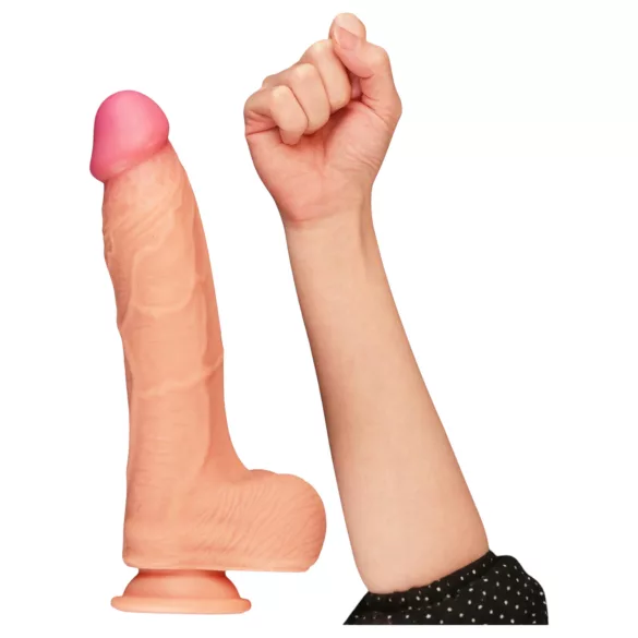 Lovetoy Nature Cock - dildo realistico doppio strato - 25cm - color pelle