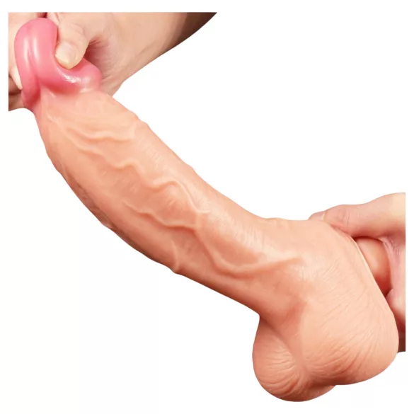 Lovetoy Nature Cock - dildo realistico doppio strato - 25cm - color pelle