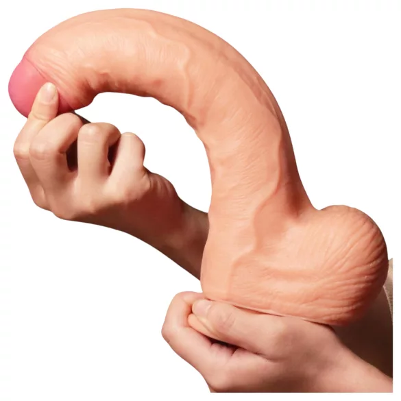 Lovetoy Nature Cock - dildo realistico doppio strato 28cm - colore naturale