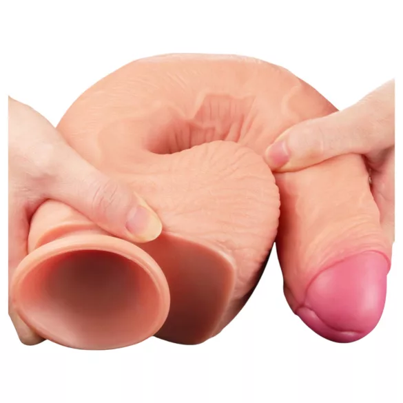 Lovetoy Nature Cock - dildo realistico doppio strato 28cm - colore naturale