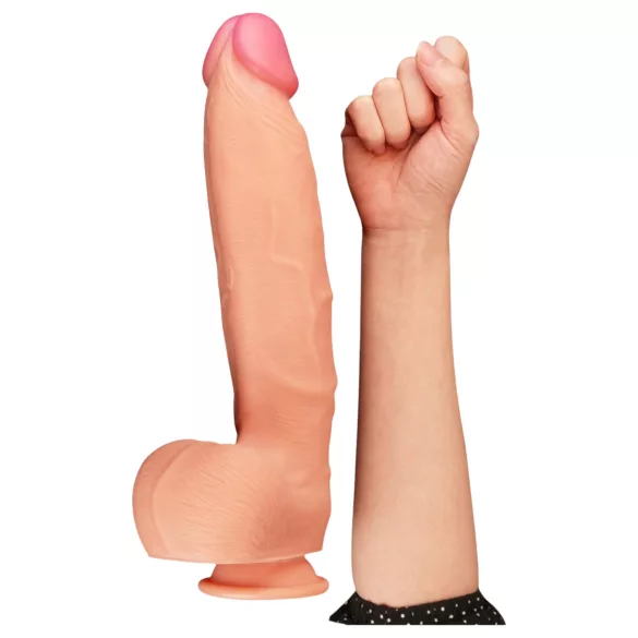 Lovetoy Nature Cock - dildo realistico a doppio strato - 30cm - color carne