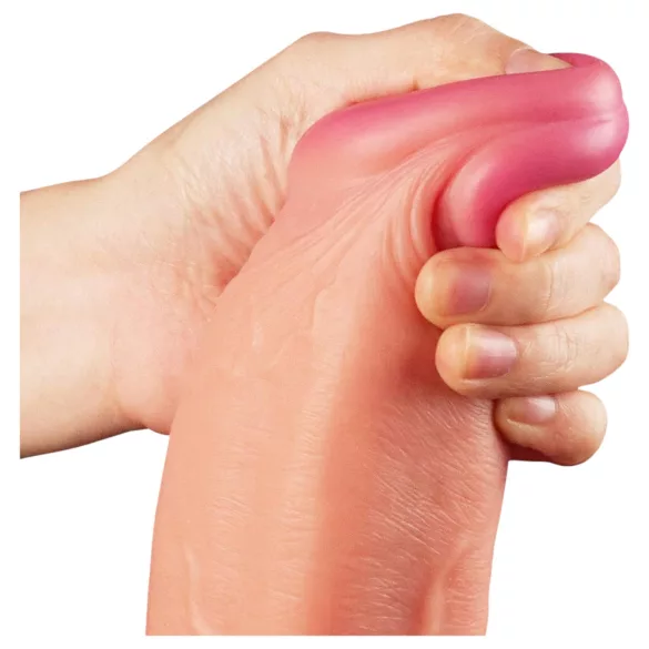 Lovetoy Nature Cock - dildo realistico a doppio strato - 30cm - color carne