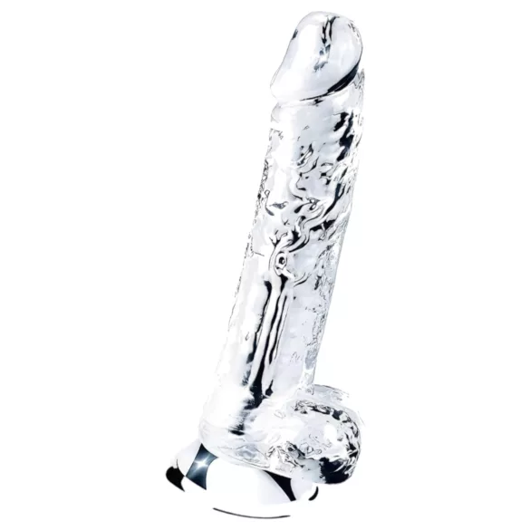 Lovetoy Flawless Clear - dildo con ventosa - 19 cm (trasparente)